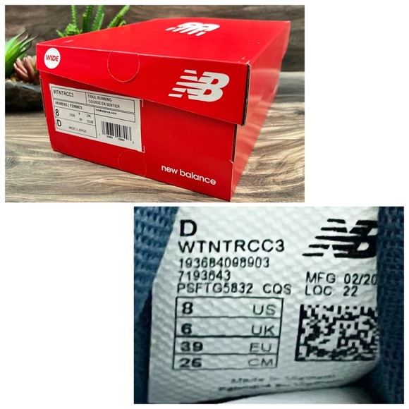 ⛔️SOLD⛔️NIB New Balance WIDE WIDTH Nitrel v3 Trail Running Shoes WTNTRCC3 Indigo - Picture 11 of 14